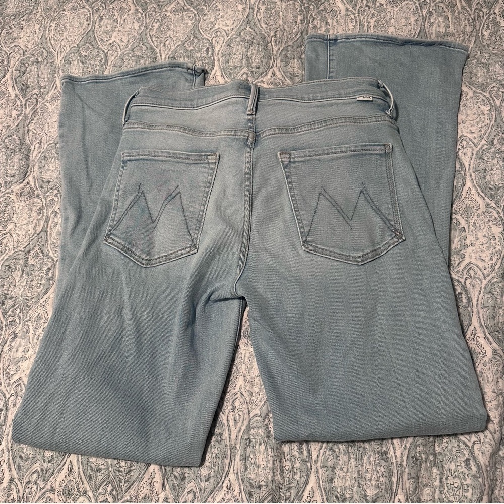 MOTHER Denim the weekender flare jeans blessing in disguise size 10 - Picture 8 of 10
